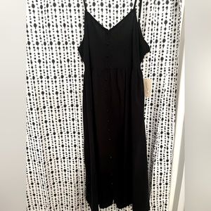 NWT! Universal Thread- Black Linen Midi Dress
